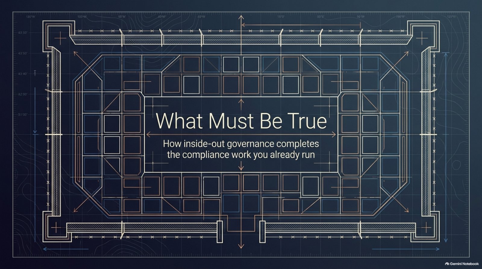 x x x x x x li What Must Be True How inside-out governance completes the compliance work you already run Vv