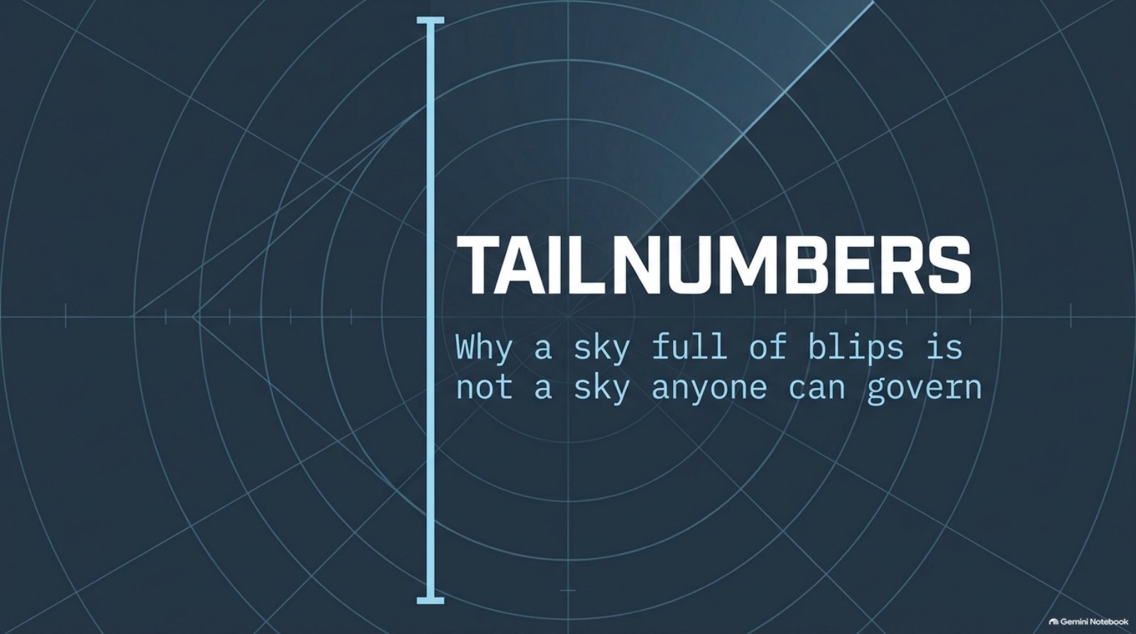 y TAILNUMBERS Why a sky full of blips is not a sky anyone can govern